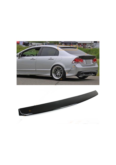 HONDA CİVİC 2006-2012 FD6 PLASTİK BOYASIZ CAM ÜSTÜ SPOYLER