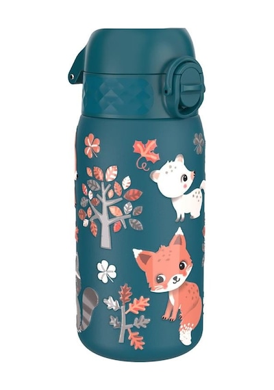 Ion8 - Paslanmaz Çelik Çocuk Suluk - Orman Hayvanları - 400 Ml - Sızdırmaz Çok Renkli