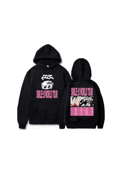 Startmore Siyah Kıyafetleri Porter Robinson Gülümseme Dünya Turu Sudaderas Para Siyah