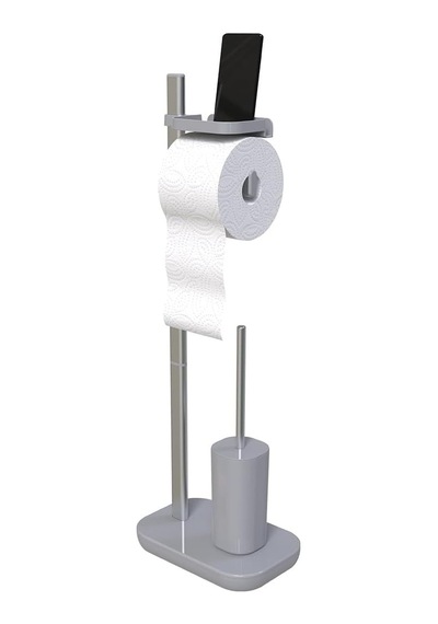 Suı Tuvalet Kağıtlık Tuvalet Fırçalı-gri M-e75t-07