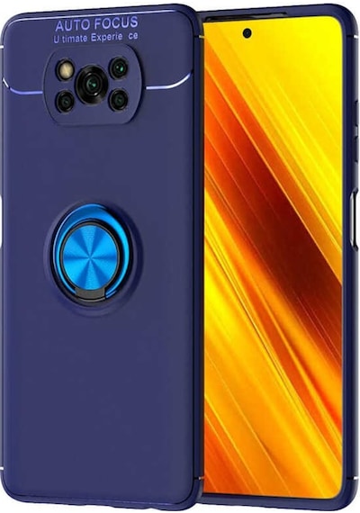 Xiaomi Poco X3 Kılıf Zore Ravel Yüzüklü Silikon Kılıf