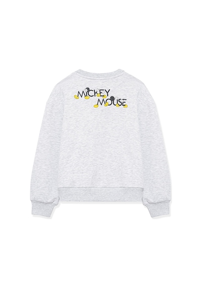 Mavi - Mickey Mouse Baskılı Gri Sweatshirt 7s10084-88467 Gri Mavi - Mickey Mouse Baskılı Gri Sweatshirt 7s10084-88467 Gri