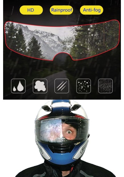 Tr Motosiklet Kaskı İçin Yağmur Kaydırıcı Genel