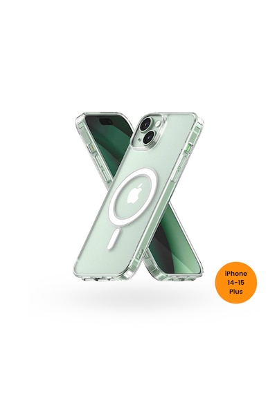 Teknoway Apple, Uyumlu iPhone 14 Plus / 15 Plus Magshield Kılıf Şeffaf