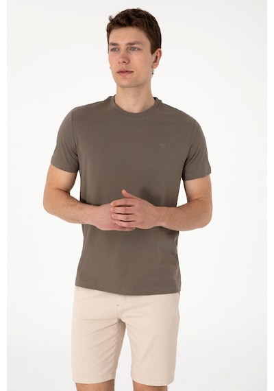 U.S. Polo Assn. Erkek Regular Fit Bisiklet Yaka Haki Tişört 50306913-VR027 U.S. Polo Assn. Erkek Regular Fit Bisiklet Yaka Haki Tişört 50306913-VR027