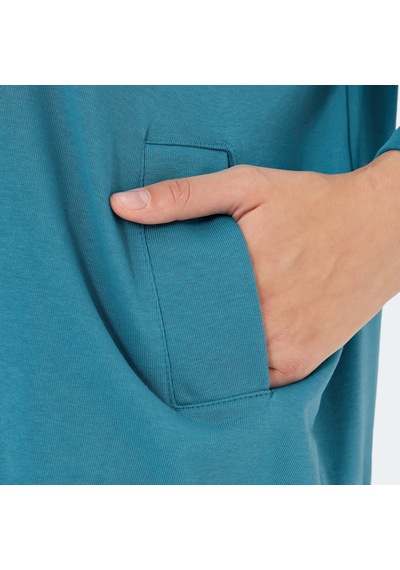 Slazenger VIKENTI SW Oversize Kadın Cepli Oversıze Petrol Sweatshirt