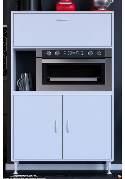 Rona 90 Cm Çok Amaçlı Mutfak Kiler Dolabı Raflı Mikrodalga Fırın Standı Banyo Dolabı 90x150x32 Cm Beyaz Rona 90 Cm Çok Amaçlı Mutfak Kiler Dolabı Raflı Mikrodalga Fırın Standı Banyo Dolabı 90x150x32 Cm Beyaz