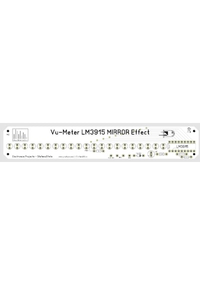 Vu Metre Devresi 21 Ledli Ayna Efektli Vu-Meter Lm3915