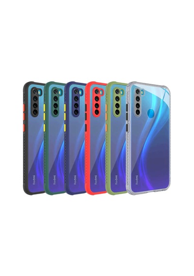 Xiaomi Redmi Note 8 Kılıf Zore Kaff Kapak - Kırmızı