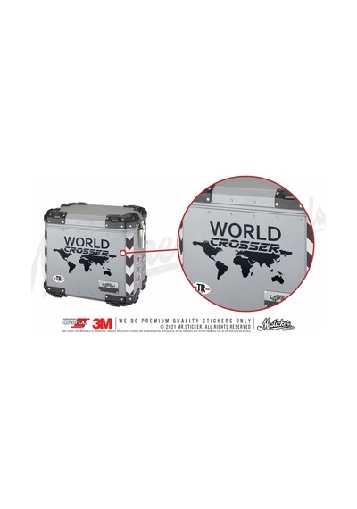 Bay Etiket Cse1 World Crosser (Dunyayi Gezen) Yazili Mat Siyah