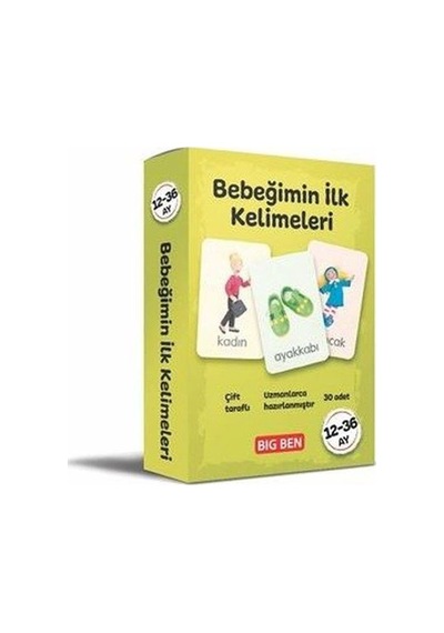Bebeğimin İlk Kelimeleri Kartları 12 - 36 Ay