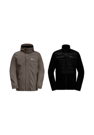 Jack Wolfskin Jack Wolfskın Luntal 3ın1 Jkt M Cold Coffee Erkek Outdoor Ceketi Kahve