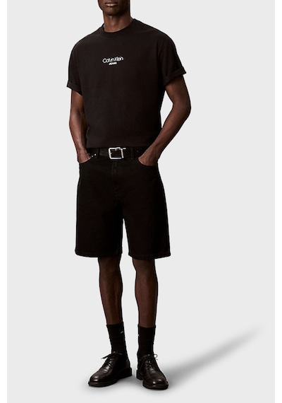Calvin Klein Erkek T Shirt Lv04rc851g Ub1 Siyah Siyah