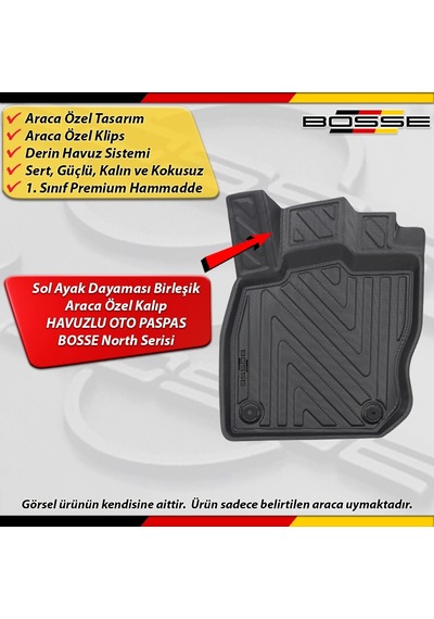 Cupra Leon Paspas Araca Özel Otomatik 2023 Sonrası Derin Havuzlu Bosse North Serisi