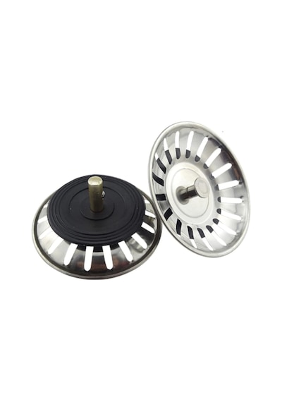Karaaliler Çöpmak Paslanmaz Çelik Sifon Süzgeci 8 cm Lavabo Evye Süzgeci Lavabo Gider Süzgeci