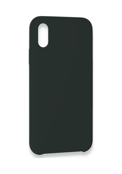 Apple Uyumlu   iPhone Xs Max Kılıf Lansman Legant Silikon - Koyu Yeşil