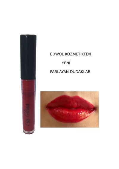 Edwol Make Up Likit Işıldayan Parlak Ruj Kırmızı