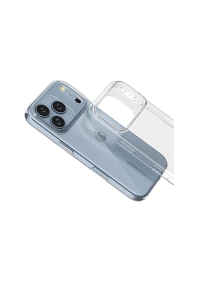 Newface Apple İphone 17 Pro Max Lüx Şeffaf Silikon - Şeffaf
