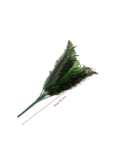 Yapay Çiçek Cycas Aşk Merdiveni Eğrelti Otu Sıkas Bitkisi 18 Yaprak 40 50 Cm Yapay Bitki Yeşil
