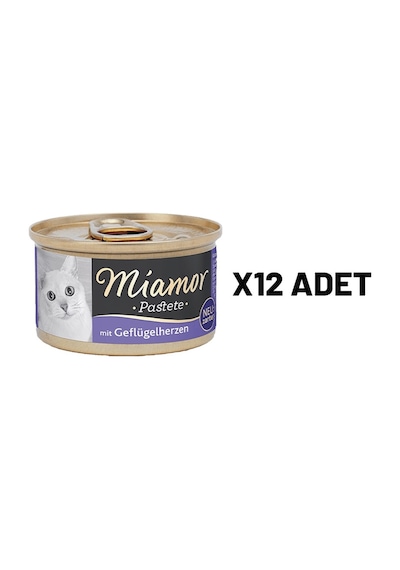 Miamor Pastete Yürekli Yetişkin Kedi Maması 12 x 85 G