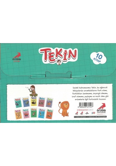 Tekin Serisi 7 - 8 Yaş 10 Kitap 32 Sayfa Erdem Çocuk