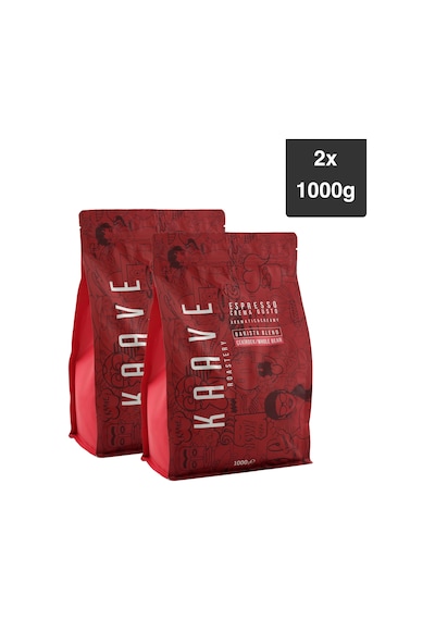 Kaave Roastery Crema Gusto Espresso Çekirdek 2 x 1 KG