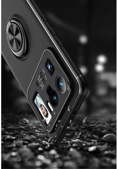 Xiaomi Mi 11 Ultra Kılıf Zore Ravel Yüzüklü Silikon Kılıf