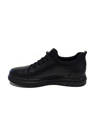 Mr Quinn 1640 Deri Siyah Erkek Sneaker