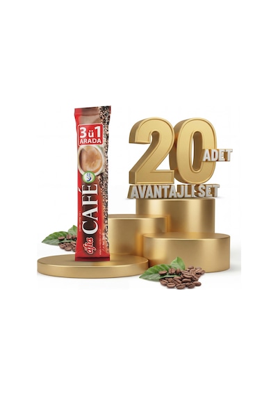 Afia 3ü 1 Arada Kahve Klasik 20x18 Gr Hazır