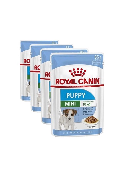 Mini Puppy Köpek Yaş Mama, 85 Gr 4 Paketi