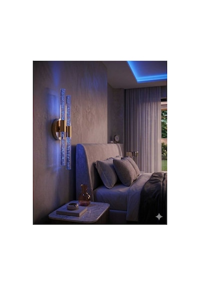 Bubbleflux Dubble Medium 40 Cm Modern Tasarım Led Aplik - Duvar Lambası - Gold - Elektrikli - Rgb Kumandalı Çok Renkli