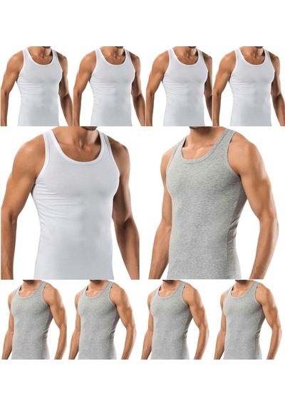10 Adet Erkek Slim Fit Likralı Penye Sporcu Rambo Atleti 001
