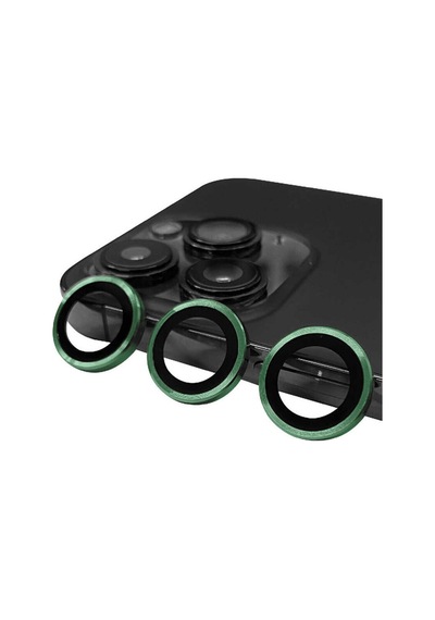 İphone 13 Pro İçin Uyumlu Hd Kalite Görüntü Kalitesini Bozmayan Metal Kamera Lens Koruyucu Yeşil