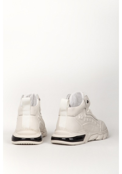 Guja Erkek Yüksek Bilek Bağcıklı Sneaker Gj 513 Beyaz