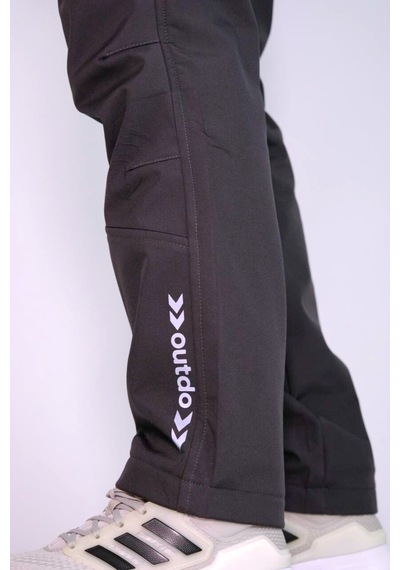 Outdo Kışlık İçi Polarlı İthal Softshell Rüzgar Geçirmez Su İticidir Erkek Pantolon Antrasit Gri Gri