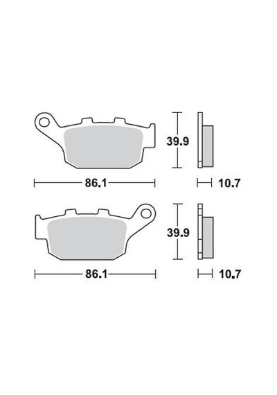 Honda Xl V Transalp 650 Brakıng Arka Fren Balatası 2000 - 2007 71