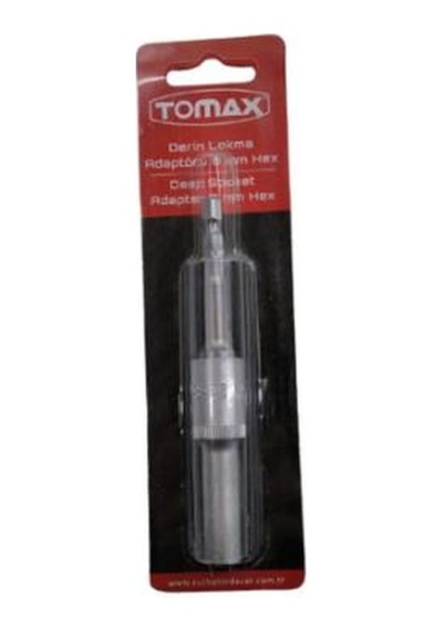 Tomax Bits Saplı Derin Lokma Somun Adaptörü 8 MM Hex 110 MM