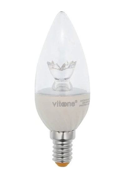 Vito 6w Led Ampul Beyaz E-14 6400k Dimli Şeffaf