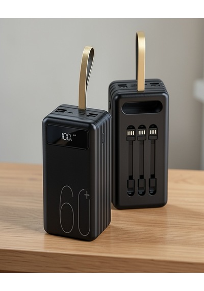 60.000 Mah 4 Çıkışlı Hızlı Şarj Taşınabilir Powerbank Dijital Göstergeli Çok Renkli 01895208