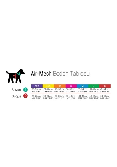 Air Mash Harness Göğüstasması Somon Medium Turuncu