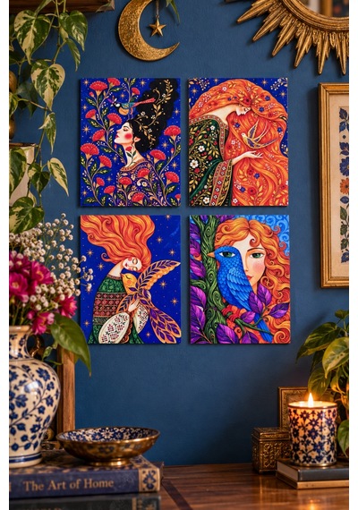 Renkli Maksimalist Kuş Temalı Duvar Dekoru 4 Lü Tablo Seti, 15 X 20 Cm, 3mm Ahşap Mdf, Dijital Baskı Çok Renkli - 930869015 Çok Renkli - 930869015 Renkli Maksimalist Kuş Temalı Duvar Dekoru 4 Lü Tablo Seti, 15 X 20 Cm, 3mm Ahşap Mdf, Dijital Baskı Çok Renkli - 930869015 Çok Renkli - 930869015