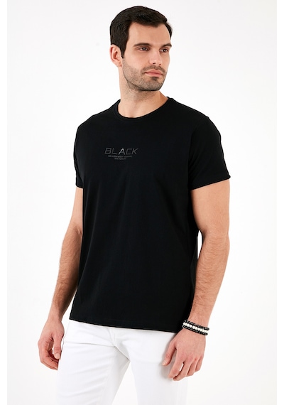 Buratti Pamuklu Slim Fit Bisiklet Yaka Erkek T Shirt 541Follow Siyah Buratti Pamuklu Slim Fit Bisiklet Yaka Erkek T Shirt 541Follow Siyah