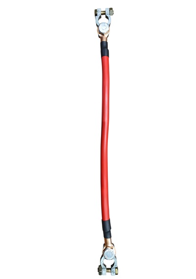 Akü Bağlantı Kablosu 45cm 50mm Kutubaşlı Kırmızı