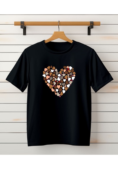 Aselinda Anne-kız Kombin T-shirt - Tekli Üründür Kombin Yapmak Için 2 Adet Sepete Ekleyiniz Siyah