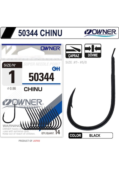 Owner 50344 Chinu Black İğne - 1