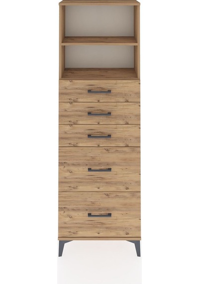 Arges Dolap 2 Raflı 5 Çekmeceli 60x30x182 Çam-çam Çam Arges Dolap 2 Raflı 5 Çekmeceli 60x30x182 Çam-çam Çam
