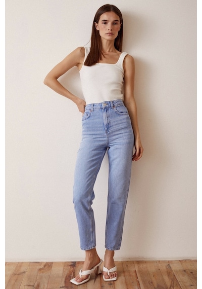 Never More Dar Paça Denim Jean Mavi