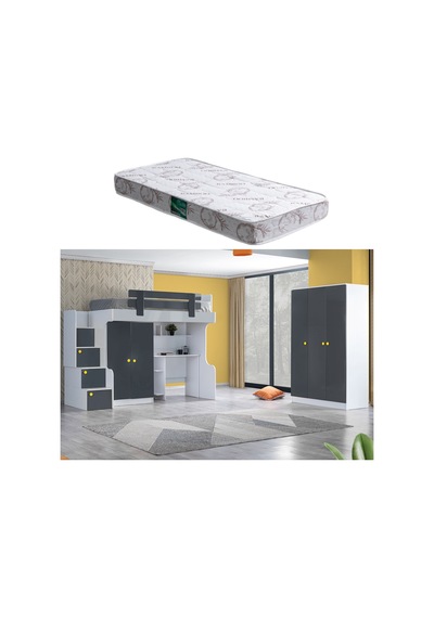 Ranza, Metris Dolap Masa 3 Kapılı Dolap 1 Adet Comfort Yatak 90 X 190 CM