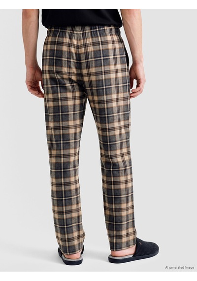 LC Waikiki Lc Waıkıkı Gri Ekose Erkek Pijama Alt