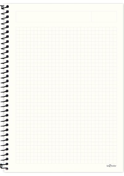 Le Color Okul Defter A4 Sert Kapak Kareli 200 Syf. Eco Kraft